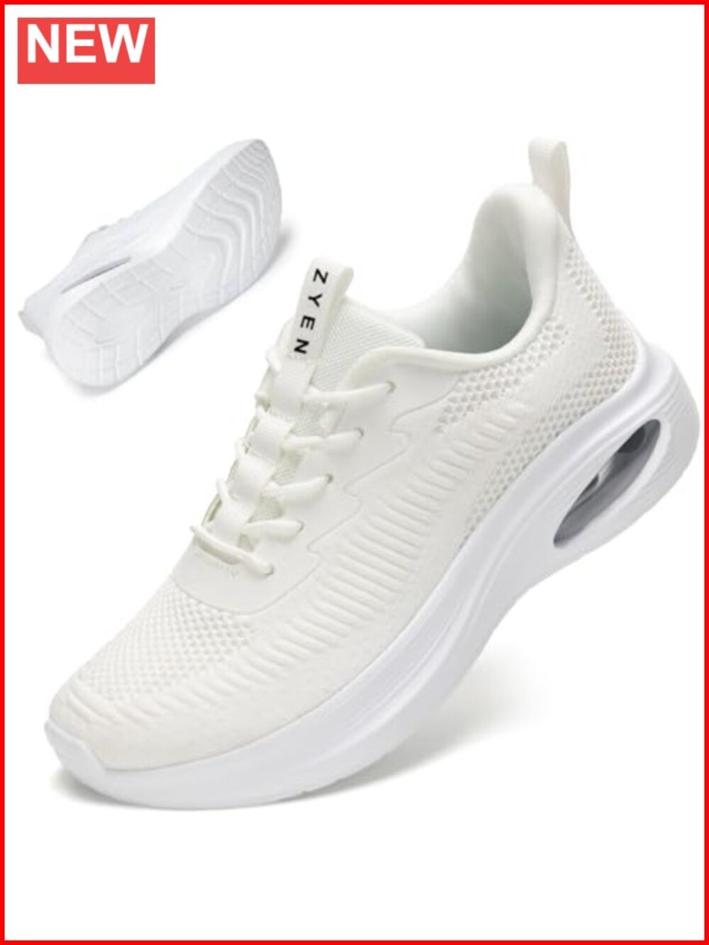 Wide Toe Box Sneakers Air Cushion Running Shoes Extra Wide Width Arch Support